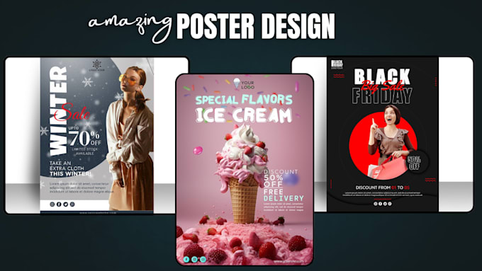 design professional posters, flyers and promotional graphics