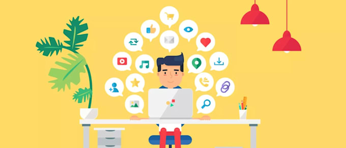 do social media management and provide customer support
