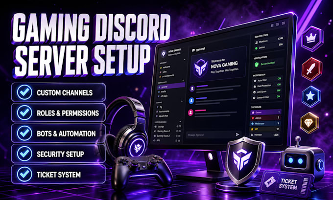 do gaming discord server setup for your community