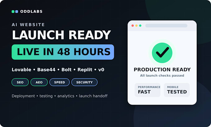 launch and optimize your lovable or base44 website