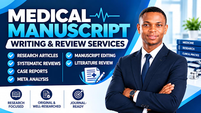 write medical research article, systematic review, case report and meta analysis