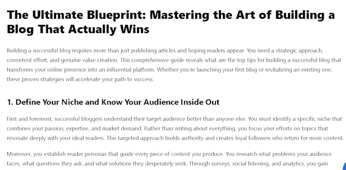 good at content writing