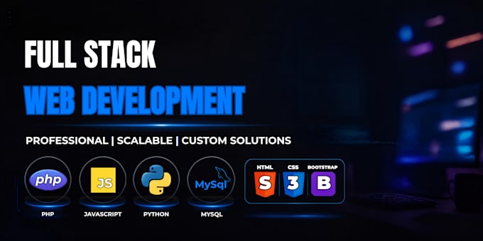 create your custom full stack website or web app