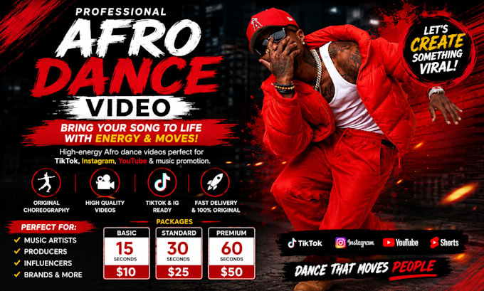 create a unique afro dance video for your song