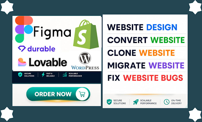 clone convert migrate lovable ai replt figma webflow durable shopify wordpress