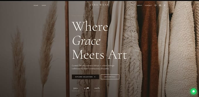 design and develop responsive luxury fashion e commerce website