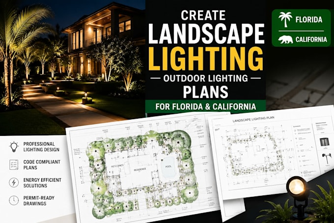 create landscape lighting outdoor lighting plans for florida and california
