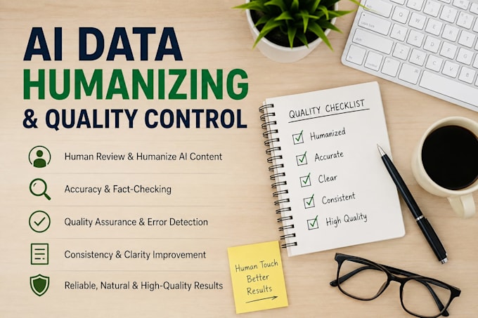 do data validation, humanization and quality control