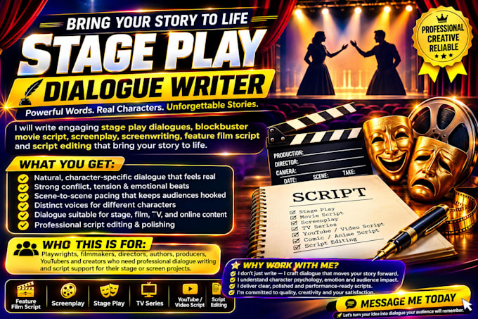 write blockbuster movie script screenplay screenwriting feature edit fiim script