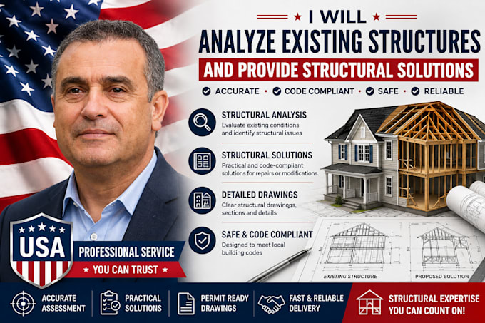 analyze existing structures and provide structural solutions