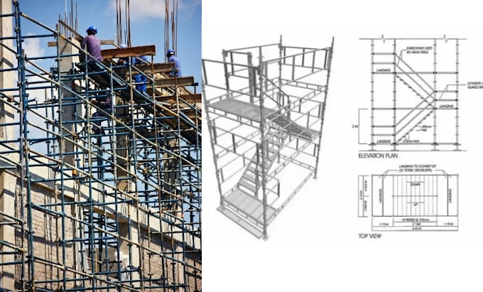 scaffold design and load calculation, shop drawings, scaffold design