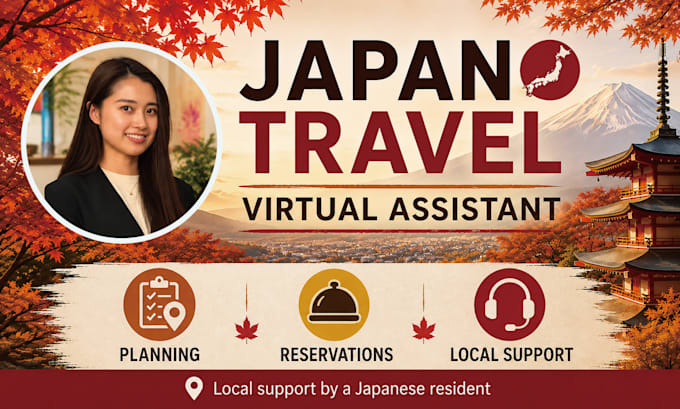 be your japan travel virtual assistant for planning and local support