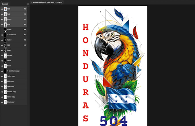 create color separations for screen printing