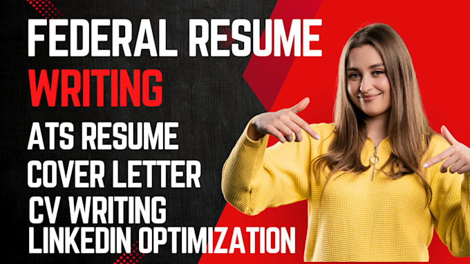 write professional ats federal resume for usajobs CV linkedin optimization
