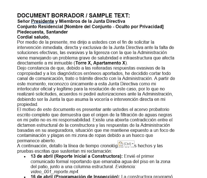 write a powerful complaint letter or formal demand
