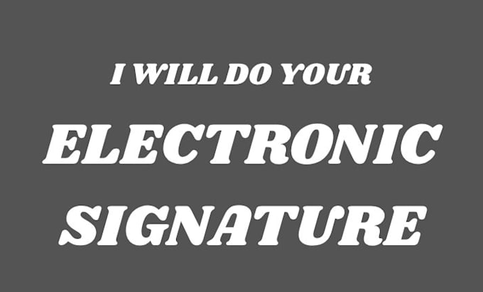 do your electronic signature