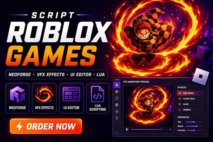 script roblox games animation create neoforge roblox vfx effects ui editor lua