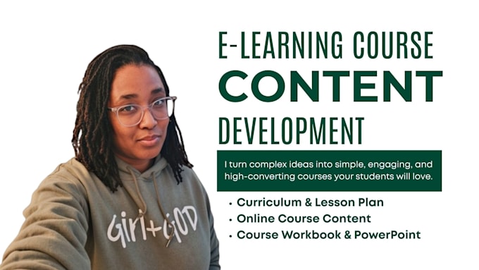 create course content, curriculum, lesson plan and workbooks