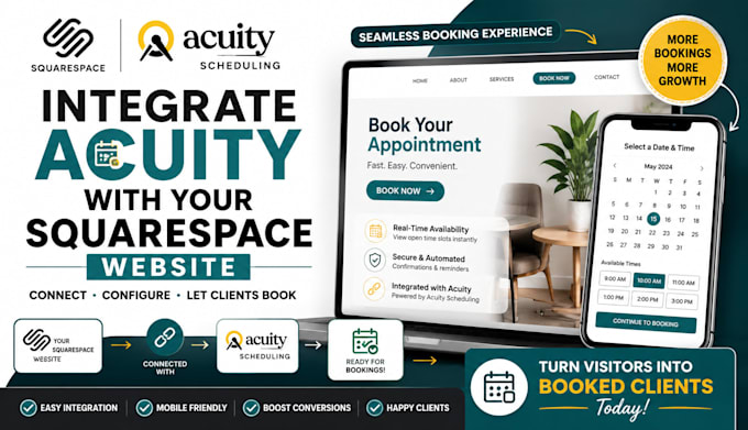 integrate acuity scheduling with your squarespace website