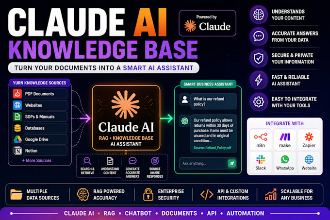 build a claude ai knowledge base and business assistant
