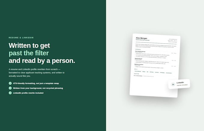 rewrite your resume and linkedin profile for more interviews