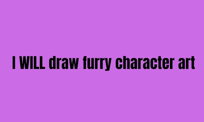 draw furry character art