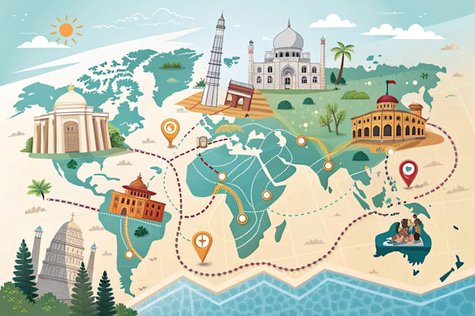 draw a map illustration for your project