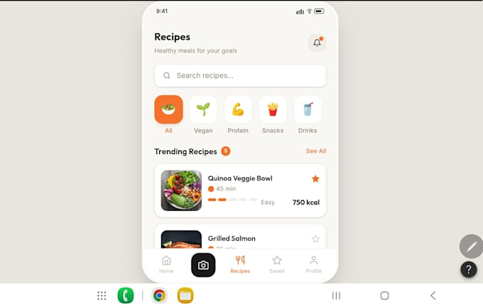 design a beautiful UI design for IOS or android