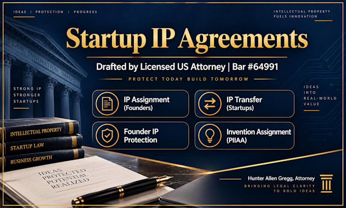 prepare strict founder IP ownership protection contracts for startups