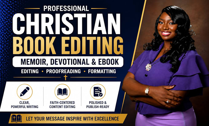be your christian book editor for memoir, devotional and ebook