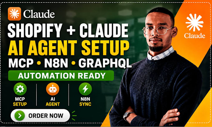shopify claude code mcp ai agent automation n8n claude api graphql liquid