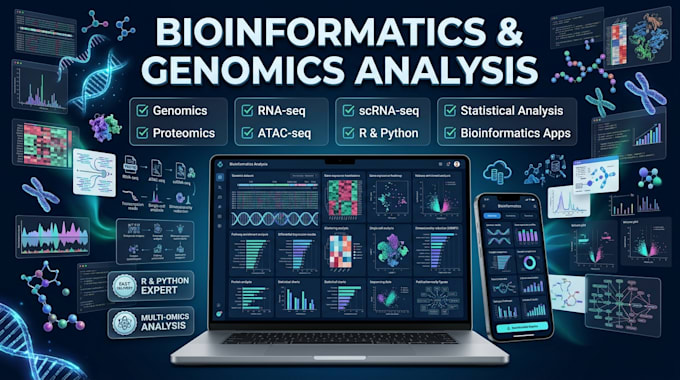 perform bioinformatics genomics proteomics rnaseq atacseq scrnaseq r python apps
