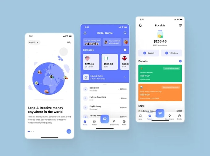 develop secure finance app, expense tracker, budget and invoice app, fintech app
