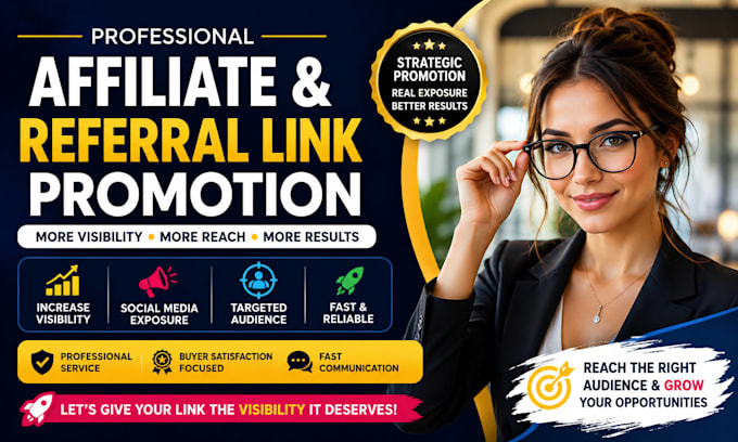 promote your affiliate or referral link