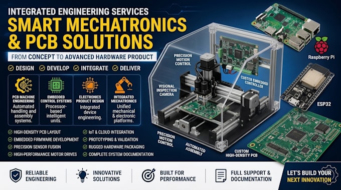 design smart mechatronics pcb machine and hardware embedded electronic systems