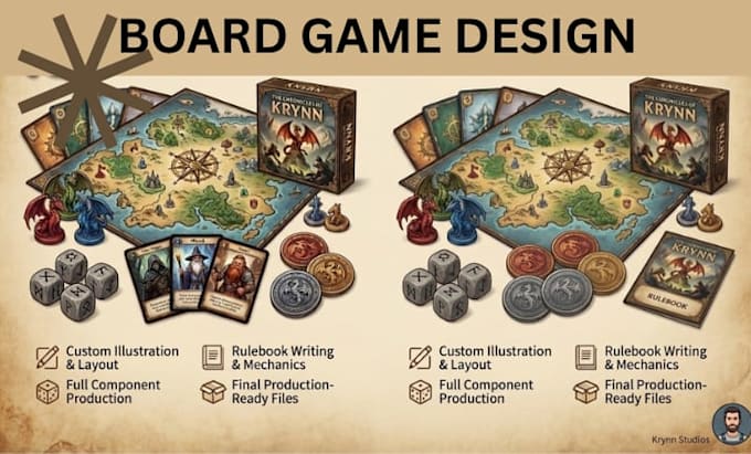 design a professional board game, card game, and tabletop game