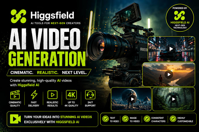 create cinematic ai videos using higgsfield ai