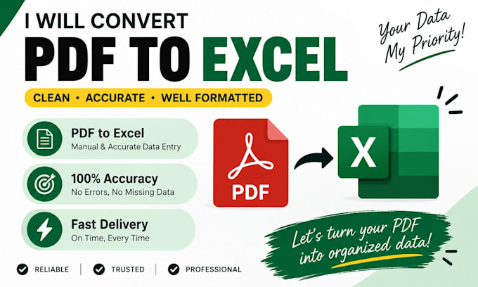 convert PDF to excel and clean data accurately