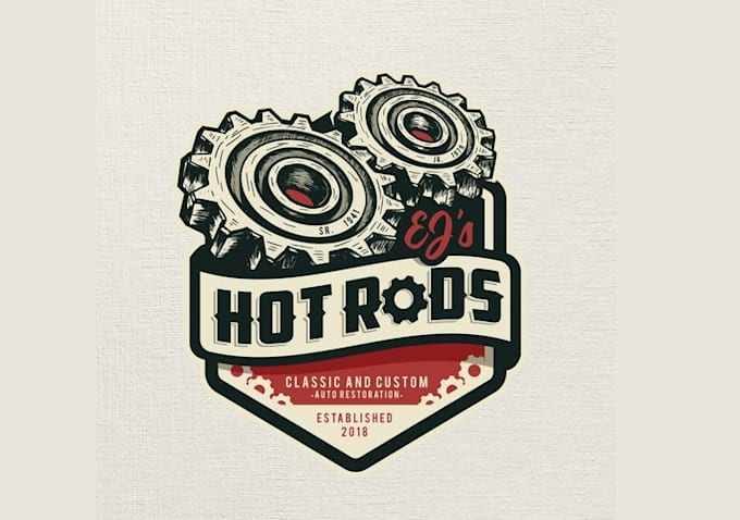 design hot rod shop logo