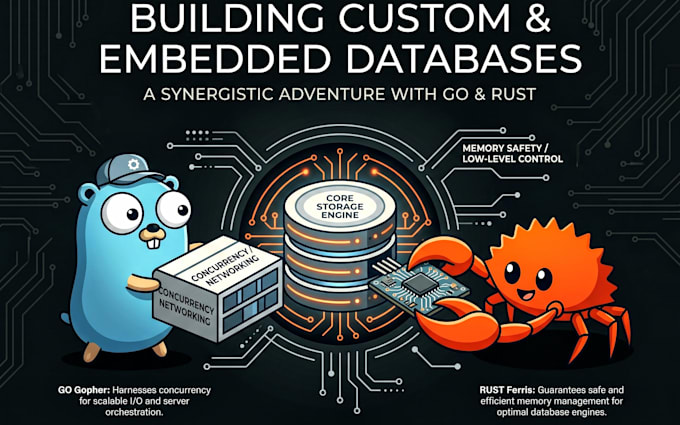 build a custom embedded database cli in rust or go