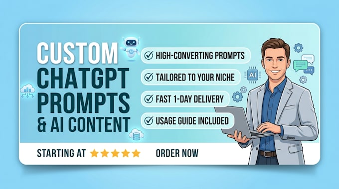 write high converting chatgpt prompts and custom ai content