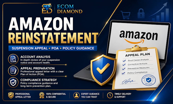 write amazon suspension appeal and reinstatement plan