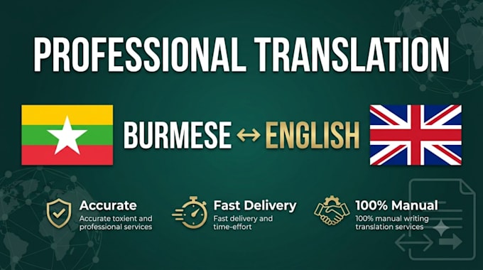 profssionally translate burmese to english