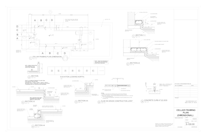 architecture and structure shop drawings