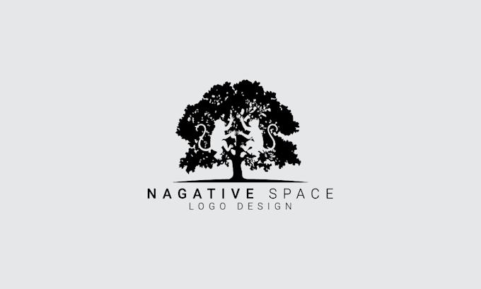 design a professional minimalist negative space  logo design