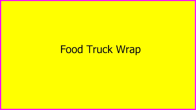 design professional food truck wraps