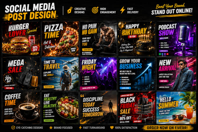 design social media posts, templates and ads