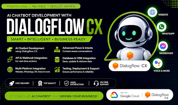 build dialogflow cx, gemini ai agents with google cloud, voice ai and webhooks