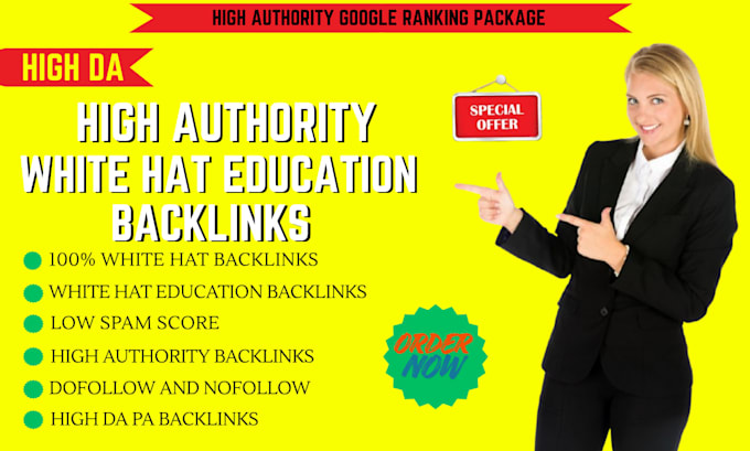 build high authority education backlinks for SEO