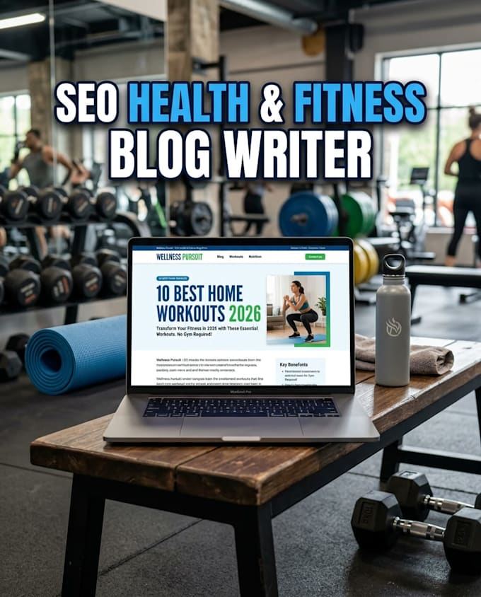 write SEO health and fitness blog posts